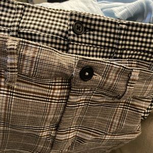 Juniors XS Pair of leggings plaid and checkered
